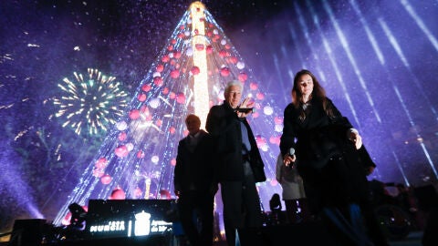 Richard Gere enciende las luces de Navidad de Murcia