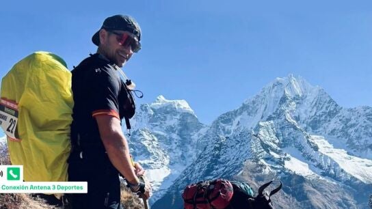Manuel Vela en el Everest