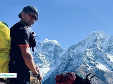 Manuel Vela en el Everest