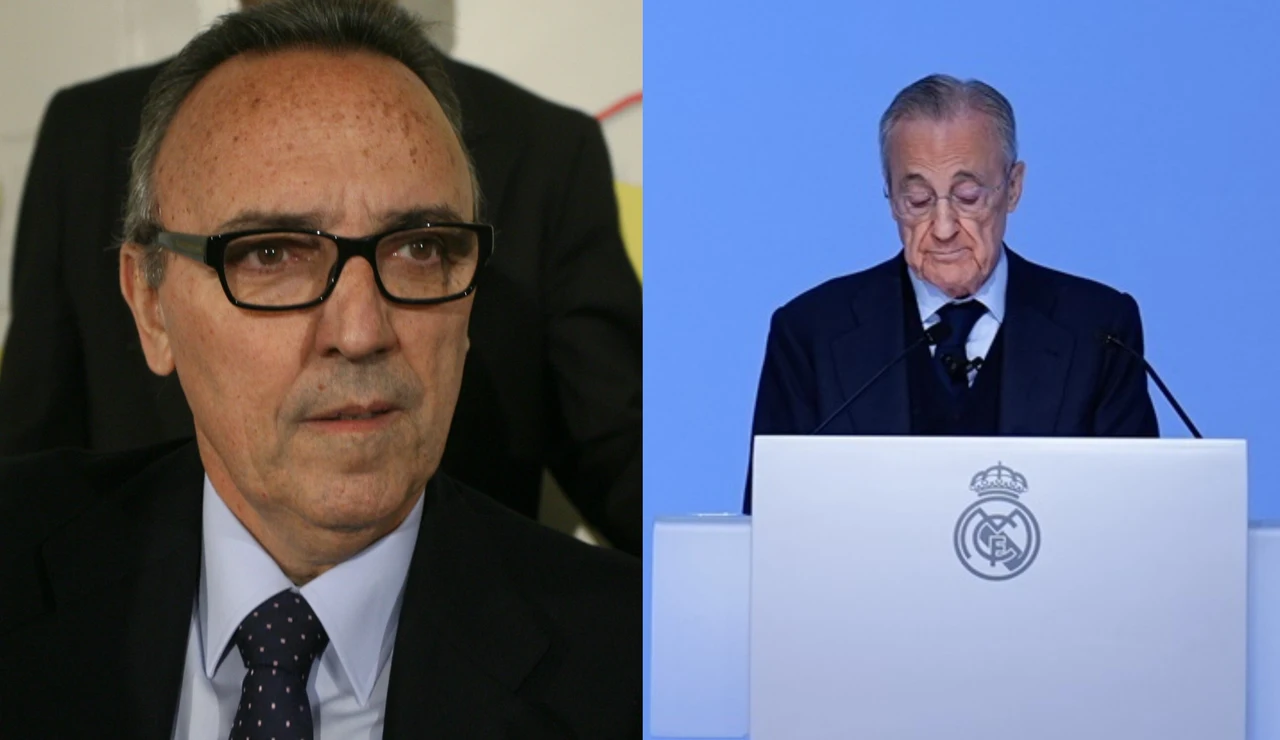Imágenes de Joan Gaspart y Florentino Pérez