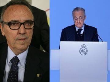 Imágenes de Joan Gaspart y Florentino Pérez