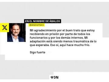 Ábalos dice adaptarse a la cárcel y advierte: "Sigo fuerte, no me van a callar"