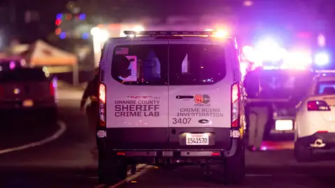 Imagen de una furgoneta de criminalística Imagen de una furgoneta de criminalística