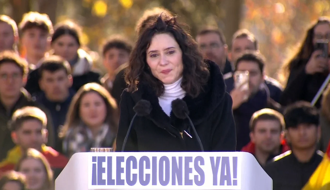 Ayuso en la manifestación