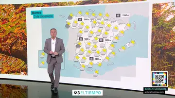 El tiempo del martes 2 de diciembre El tiempo del martes 2 de diciembre