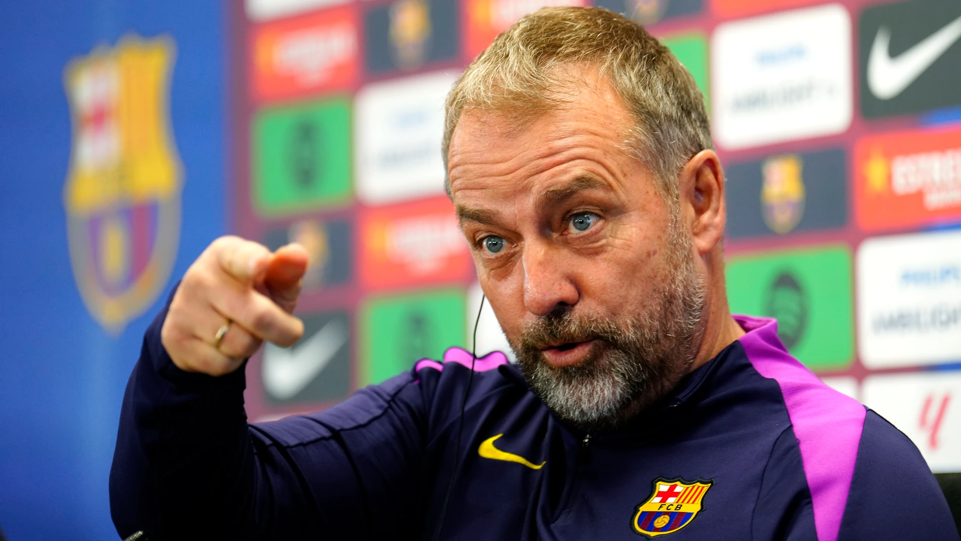 Hansi Flick, en rueda de prensa Hansi Flick, en rueda de prensa