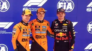 Norris, Piastri y Verstappen, en Lusail Norris, Piastri y Verstappen, en Lusail