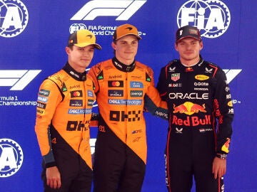 Norris, Piastri y Verstappen, en Lusail