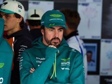 Fernando Alonso durante el GP de Brasil