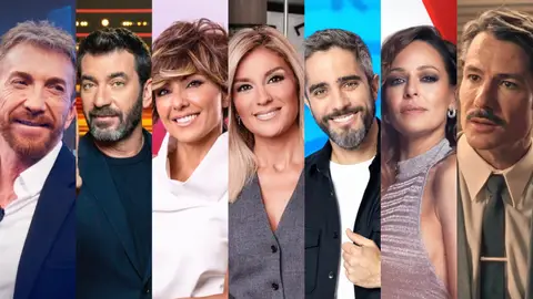 Pablo Motos, Arturo Valls, Sonsoles önega, Sandra Golpe, Roberto Leal, Eva González y Dani Tatay Pablo Motos, Arturo Valls, Sonsoles önega, Sandra Golpe, Roberto Leal, Eva González y Dani Tatay