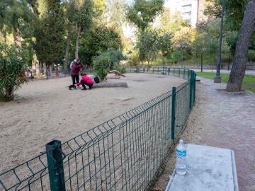 Imagen del parque de la Concordia, Jaén, donde aparecieron muertas dos menores