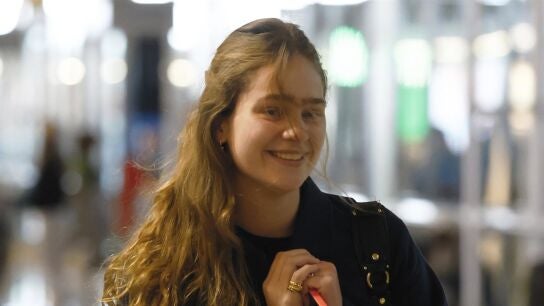 Irene Urdangarin, en el aeropuerto de Madrid