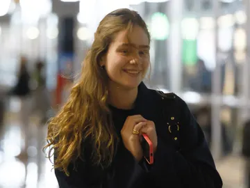 Irene Urdangarin, en el aeropuerto de Madrid Irene Urdangarin, en el aeropuerto de Madrid