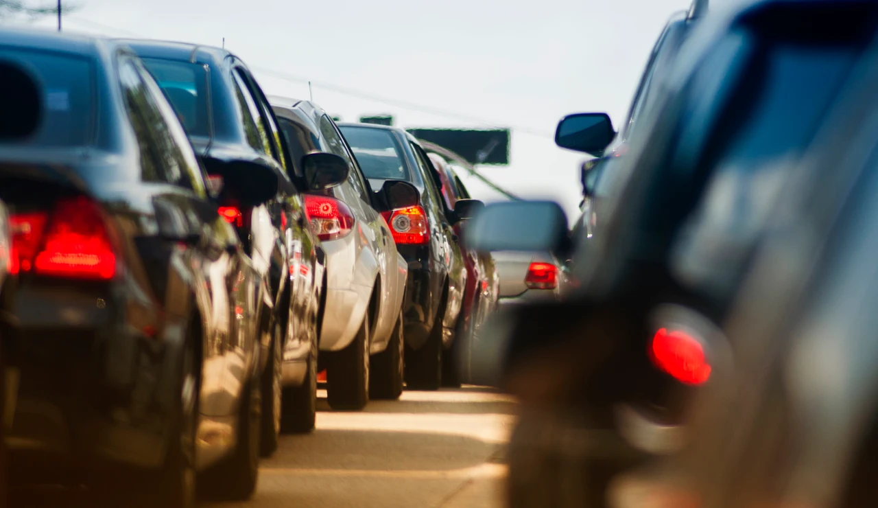 Atasco en una autovía