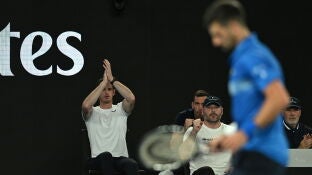 Andy Murray anima a Djokovic en el Open de Australia