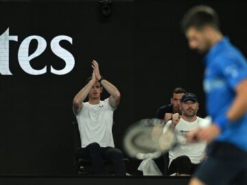 Andy Murray anima a Djokovic en el Open de Australia