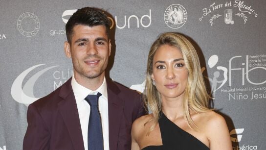 &Aacute;lvaro Morata y Alice Campello