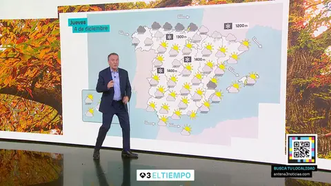 Roberto Brasero: "El puente empezará como ahora, pero luego veremos más sol" Roberto Brasero: "El puente empezará como ahora, pero luego veremos más sol"