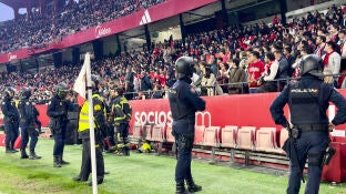 Imagen de la grada del S&aacute;nchez Pizju&aacute;n durante el Sevilla - Betis