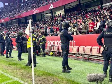 Imagen de la grada del Sánchez Pizjuán durante el Sevilla - Betis Imagen de la grada del Sánchez Pizjuán durante el Sevilla - Betis