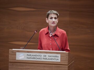 La presidenta del Gobierno de Navarra, María Chivite