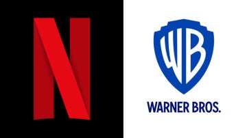 Montaje de los logos de Netflix y Warner Bros.