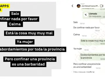 Conversación entre el jefe de Gabinete de Mazón y Salomé Pradas el día de la DANA Conversación entre el jefe de Gabinete de Mazón y Salomé Pradas el día de la DANA