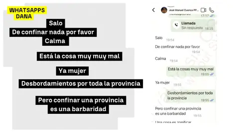 Conversación entre el jefe de Gabinete de Mazón y Salomé Pradas el día de la DANA Antena3 Noticias