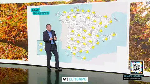 La previsión de Roberto Brasero para el Puente de Diciembre Buenas noticias de Roberto Brasero para el Puente de Diciembre: "Olas, niebla y sol"