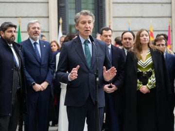 Imagen de Feijóo en el acto de la Constitución
