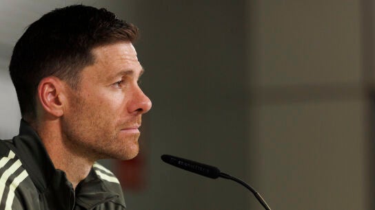 Xabi Alonso, en rueda de prensa