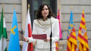 Ayuso ante la prensa