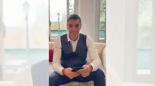 Captura de pantalla del vídeo publicado por Pedro Sánchez sobre su Spotify Wrapped Captura de pantalla del vídeo publicado por Pedro Sánchez sobre su Spotify Wrapped