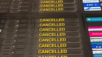 Imagen de vuelos cancelados Imagen de vuelos cancelados