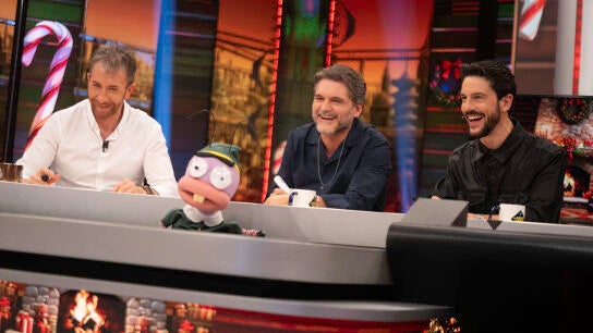 "&iexcl;He ganado yo!": Alejo Sauras 'se pica' con Salva Reina y Pablo Motos en el juego de Trancas y Barrancas