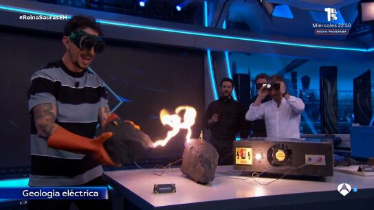 La 'geolog&iacute;a el&eacute;ctrica' de Marron deja boquiabiertos a Salva Reina y Alejo Sauras: "Qu&eacute; guapo"