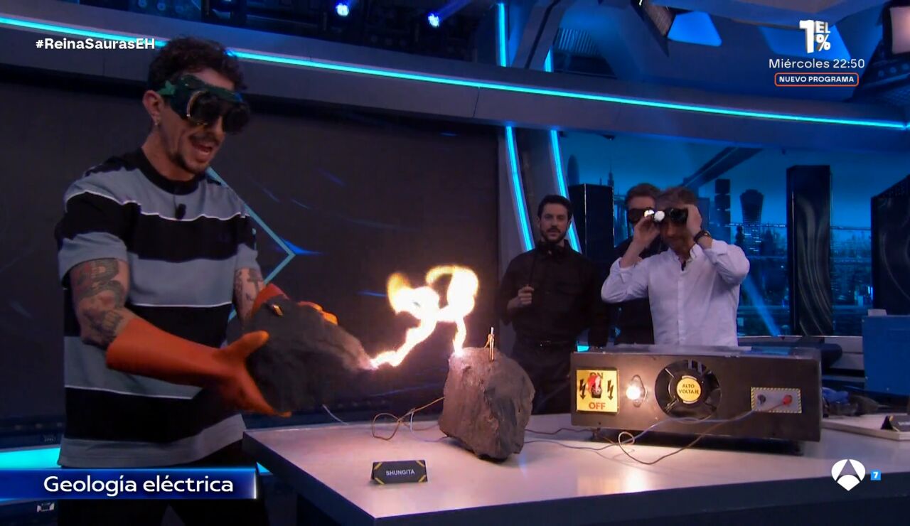 La 'geolog&iacute;a el&eacute;ctrica' de Marron deja boquiabiertos a Salva Reina y Alejo Sauras: "Qu&eacute; guapo"