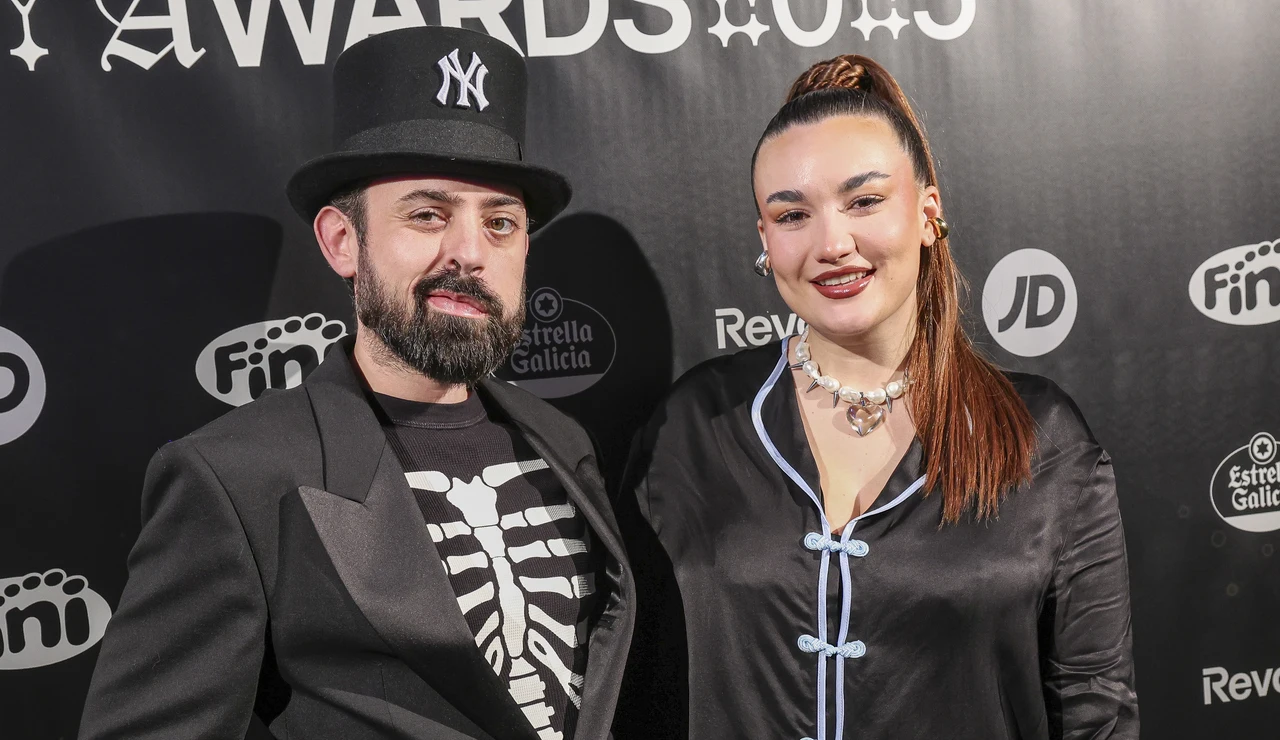 Eme de Amores y su marido, Muna, en un evento