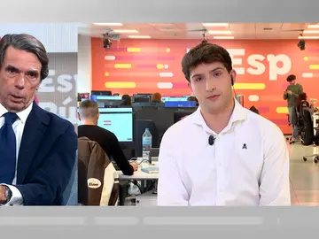 Un café con José María Aznar. Un café con José María Aznar.