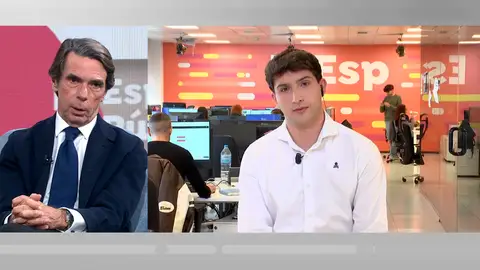 Un café con José María Aznar. Un café con José María Aznar.