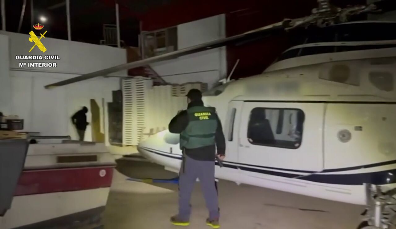 Detenidas seis personas por introducir hachis desde Marruecos con helic&oacute;pteros