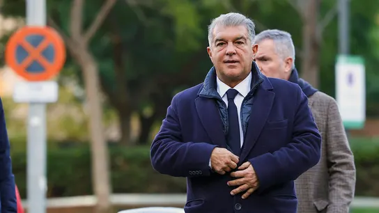 Laporta llega al Juzgado de instrucción número 1 de Barcelona Laporta llega al Juzgado de instrucción número 1 de Barcelona