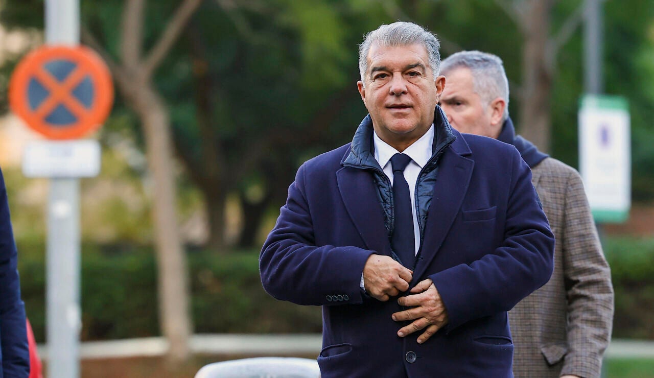 Laporta llega al Juzgado de instrucci&oacute;n n&uacute;mero 1 de Barcelona 