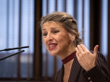 La vicepresidenta segunda y ministra de Trabajo y Econom&iacute;a Social, Yolanda D&iacute;az