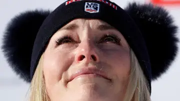 La emoción de Lindsey Vonn tras hacer historia en St. Moritz La emoción de Lindsey Vonn tras hacer historia en St. Moritz
