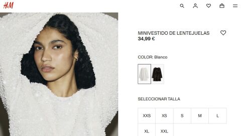 Minivestido de lentejuelas de HyM