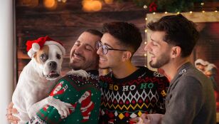 Saad con sus padres, Cristo y Marcos