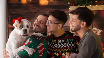 Saad con sus padres, Cristo y Marcos Saad con sus padres, Cristo y Marcos