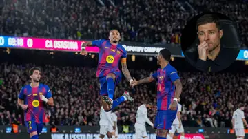 Raphinha celebra su gol ante Osasuna Raphinha celebra su gol ante Osasuna