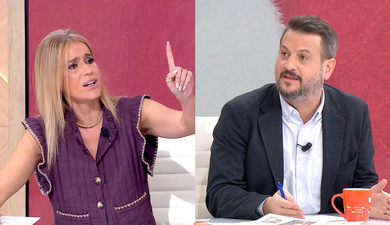 La activista Afra Blanco y el adjunto al director ‘El Confidencial’ Juan Fernández-Miranda